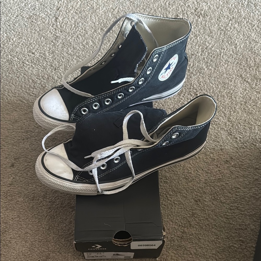 Converse Black and White High-Tops